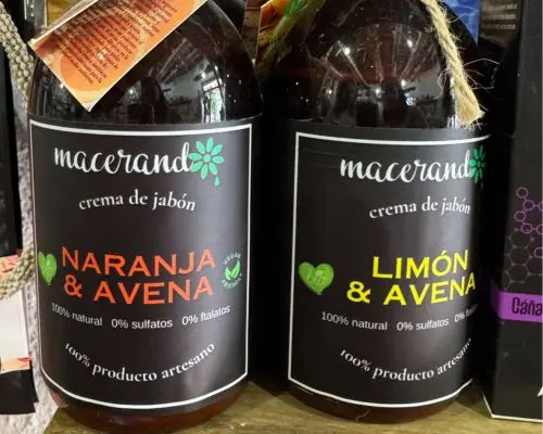 crema de jabón de naranja, crema de jabón de limón