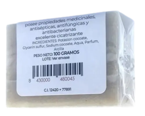 jabón de arcilla natural