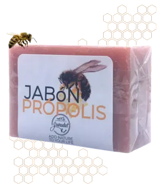 jabón de propóleo en pastilla