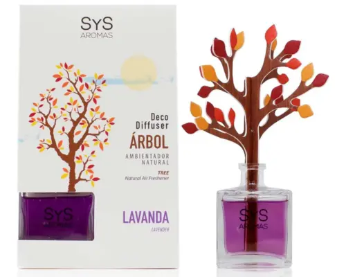 mikado en forma de árbol de lavanda