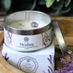 vela ritualizada lavanda