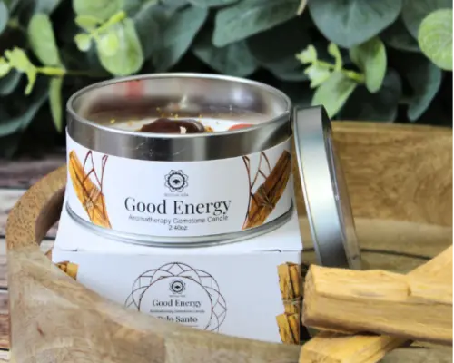 vela ritualizada palo santo