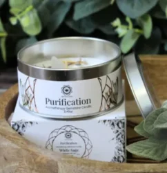 vela ritualizada salvia blanca