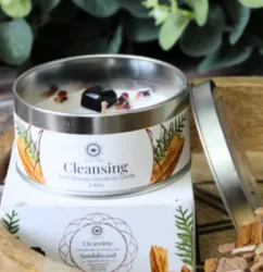 vela ritualizada sándalo