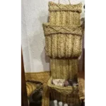 Revistero de esparto doble