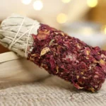 Sahumerio Salvia Blanca Rebozada en Rosa y Canela