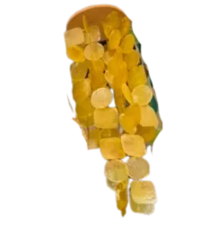 llamador de nácar amarillo